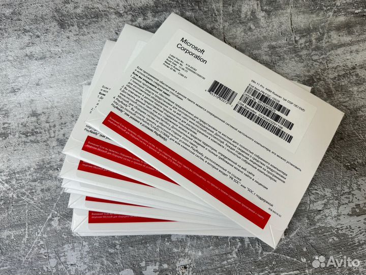 Лот 10 шт Windows 11 Pro OEM конверт FQC 10547