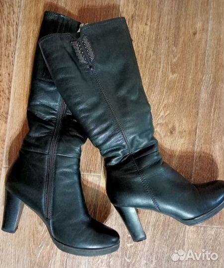 Зимние женские сапоги 38 натуральная кожа