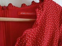 Платье красное в горошек с запахом Alan Manoukian