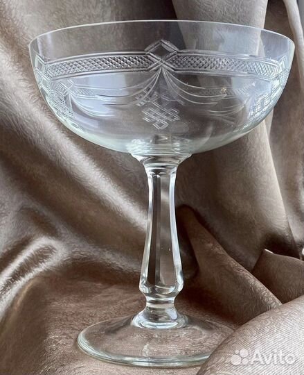 Ваза старинное стекло Бахметев