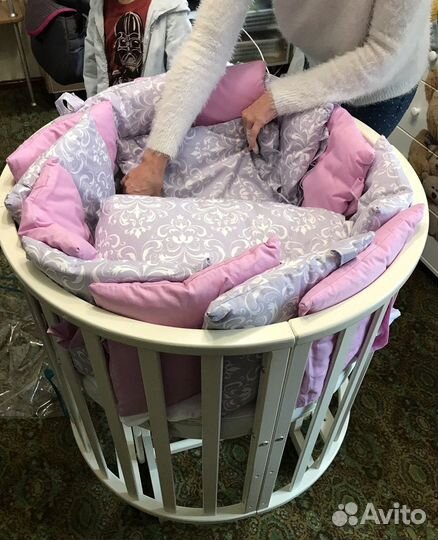 Детская кроватка-трансформер с маятником 5 в 1