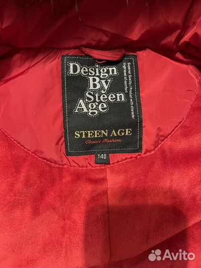 Пальто зимнее на девочку 134-140