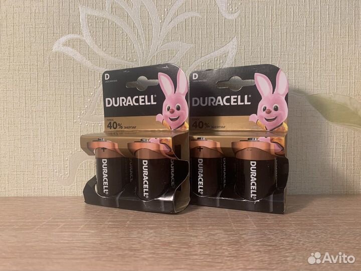 Новые батарейки Duracell D LR20/MN1300