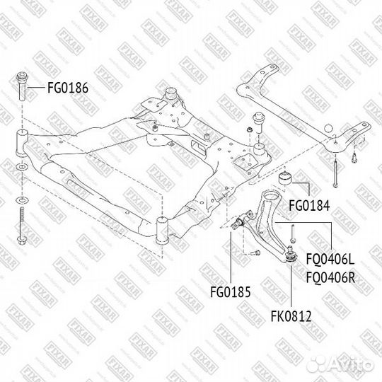 Рычаг передний левый Fixar FQ0406L