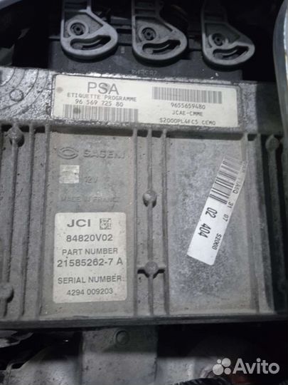 Блок управления двигателем эбу Peugeot 206 Пежо