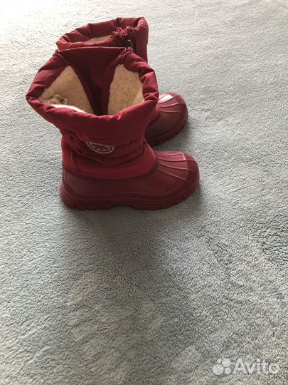 Сапоги резиновые зимние детские