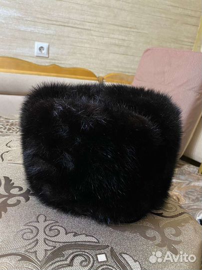 Норковая шапка мужская