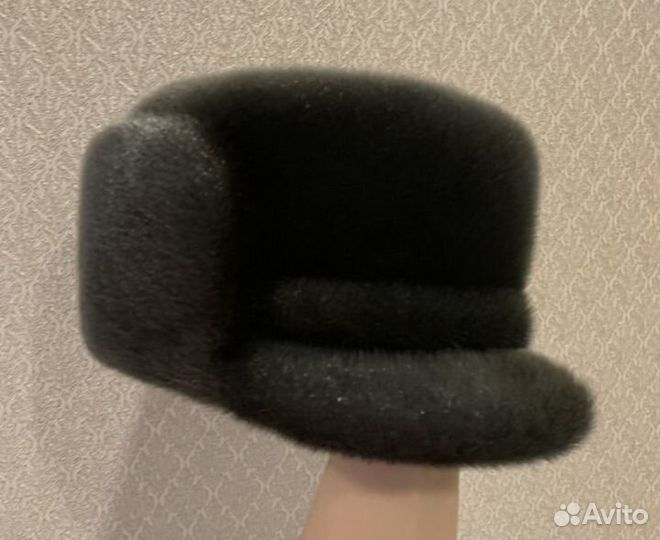 Норковая шапка мужская. Новая