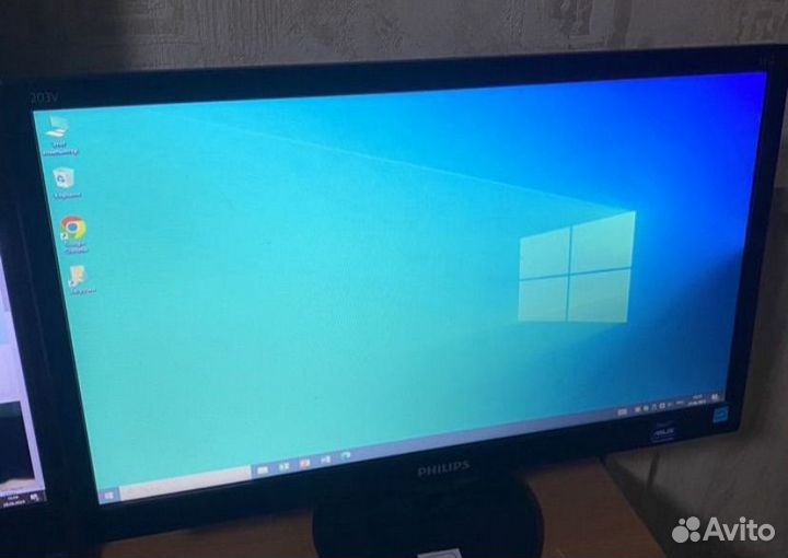 Монитор Philips 203v (20 дюймов, vga, есть засвет)