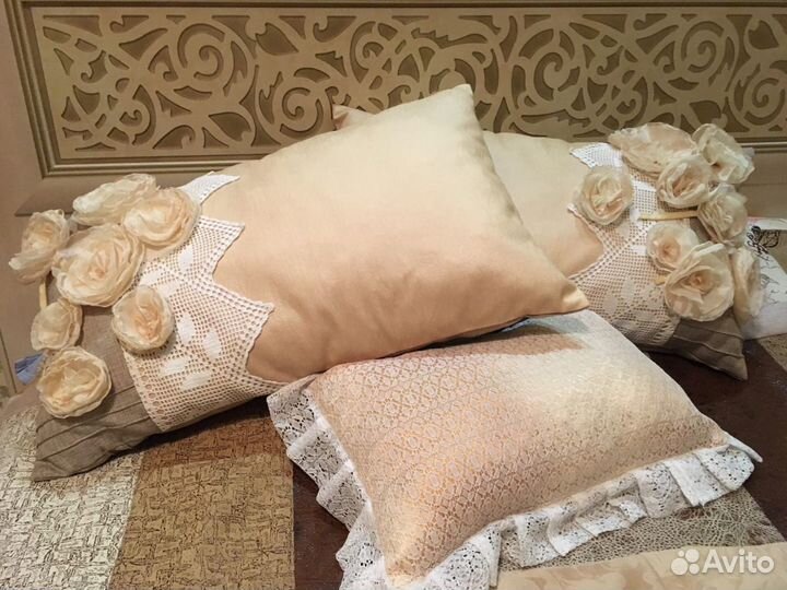 Изготовление декоративных подушек, покрывал