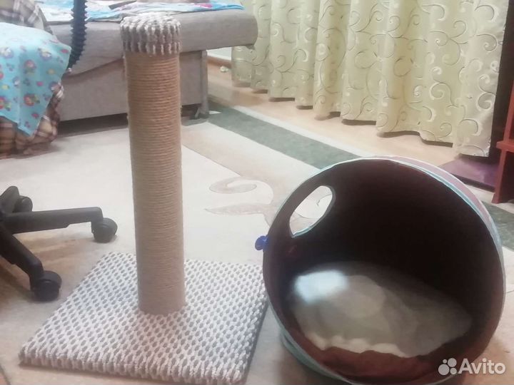 Когтеточка с домиком бу