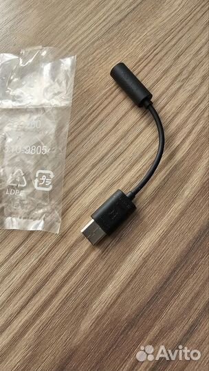 Переходник Sony type C на mini jack 3.5