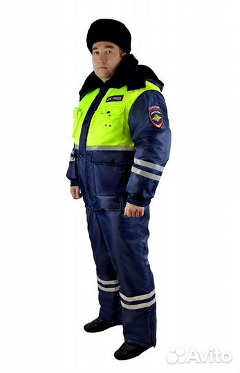Костюм зимний дпс куртка с лимонной кокеткой