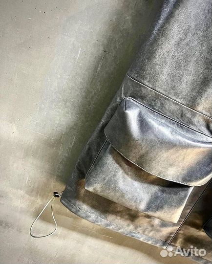 Майка женская из кожи Miu Miu