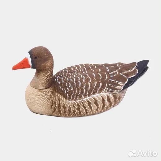 Комплект белолобый гусь рельеф 4 шт