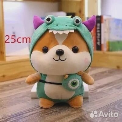 Мягкая игрушка корги в костюме новая