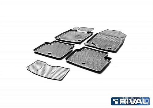 Коврики салона Mazda 3 черный полиуретан Rival riv