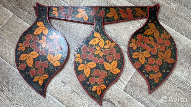 Набор деревянных декоративных разделочных досок