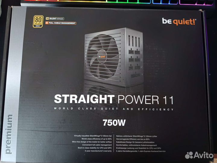 Блок питания Be Quiet Straight Power 11 750W