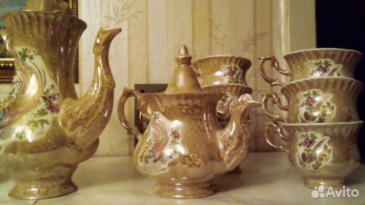 Чайный сервиз без чайника и сахарницы
