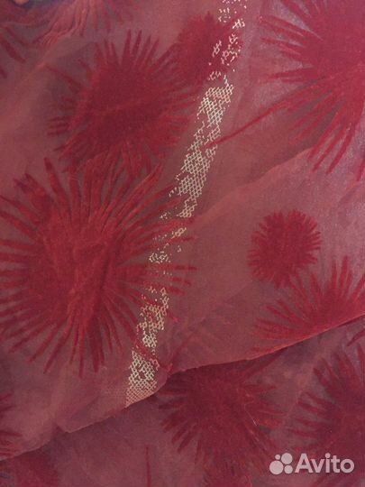 Шторы тюль из органзы и бархата Икея