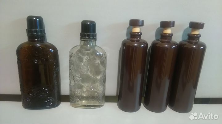 Бутылка Ленинградский завод СССР, банка Cacique