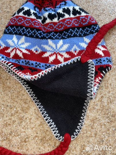 Комлект шапка и перчатки без пальцев