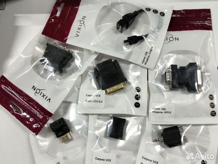 Переходники DVI-I, VGA, hdmi, 2RCA, 3.5 jack