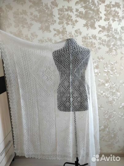 Пуховый платок паутинка