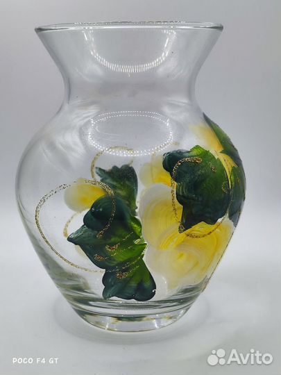 Ваза стеклянная красивая)