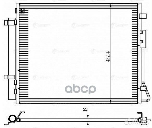 Радиатор кондиционера Kia Sorento III (14) 2.2