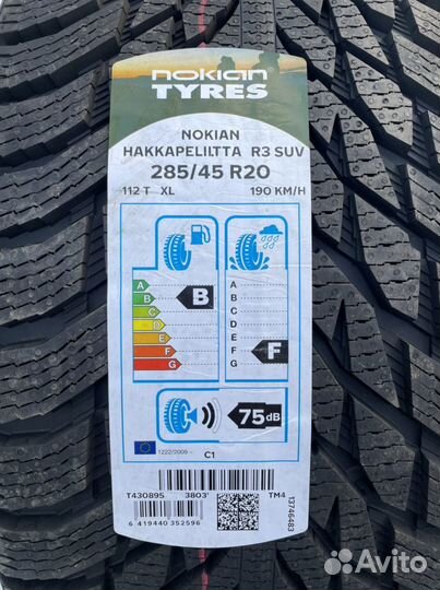 Nokian Tyres Hakkapeliitta R3 SUV 285/45 R20 112T