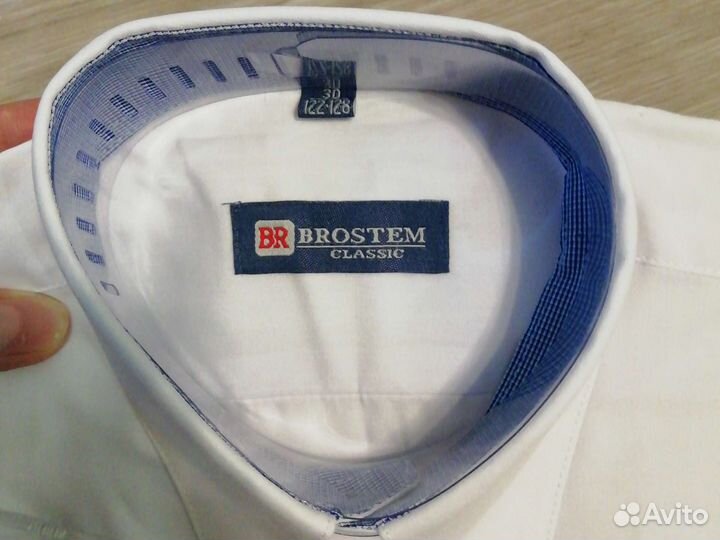 Рубашка белая рост 128