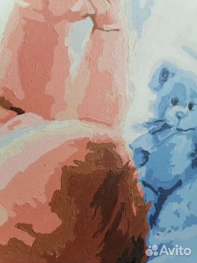 Картина на холсте для детской (Ручная работа)