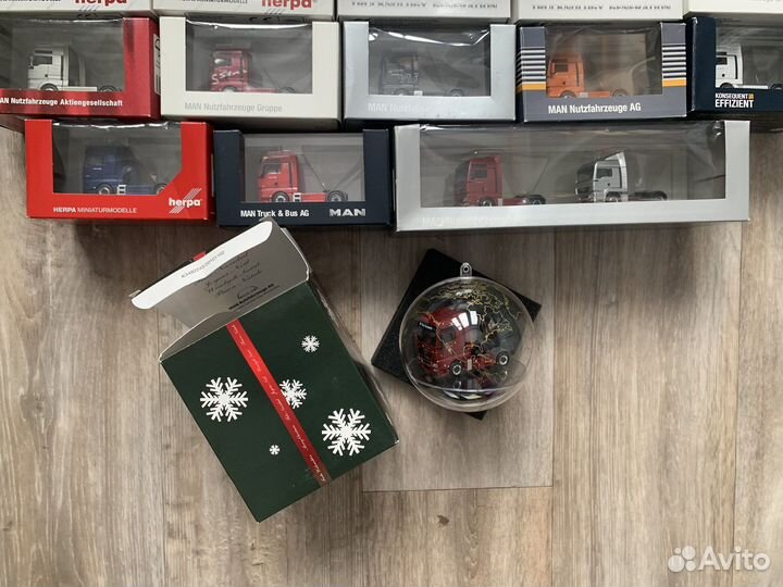 Модели тягачей MAN PC-box 19 штук herpa 1:87