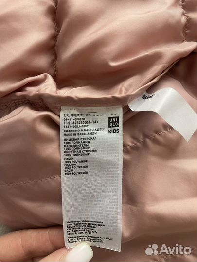 Куртка на девочку весна uniqlo р.110