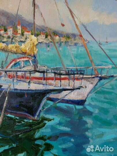 Картина маслом на холсте в раме