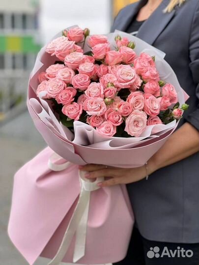 Букет пионовидных роз букет роз
