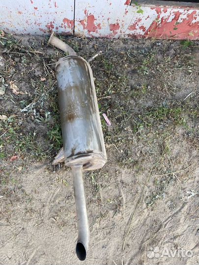 Задняя банка глушителя