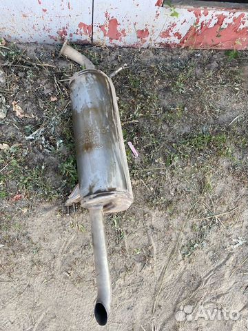 Задняя банка глушителя