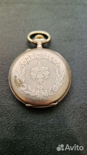 Часы карманные серебро Perret & Fils brenets