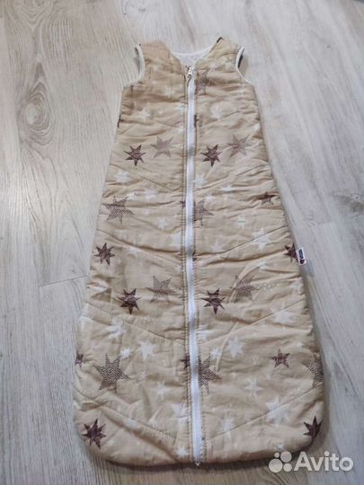 Стёганый спальный мешок для деток 6-18 месяцев