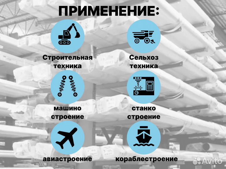 Шток хромированный пруток 100 мм ск45