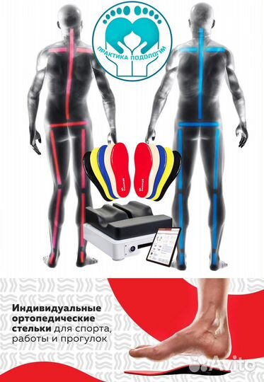 Изготовление индивидуальных ортопедических стелек