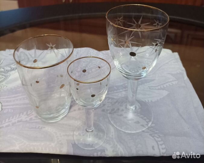 Набор фужеров рюмок, стаканов
