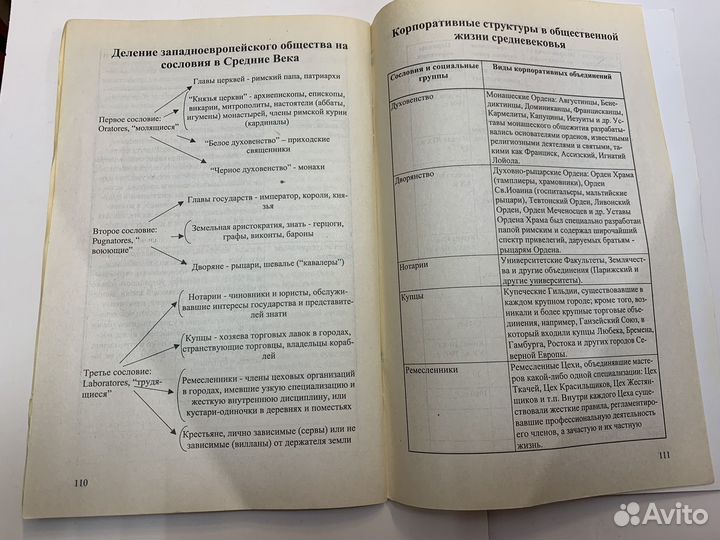 История в таблицах и схемах