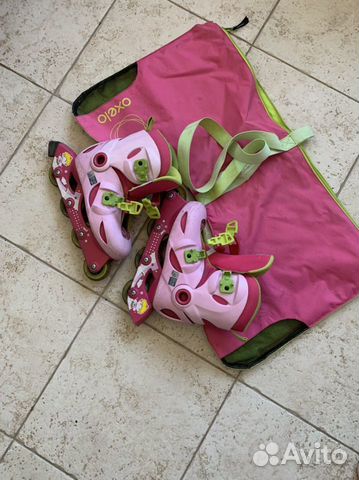 Oxelo Ролики детские 32-34 с чехлом