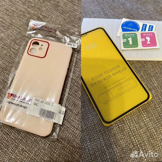 Чехол и стекло на iPhone 11