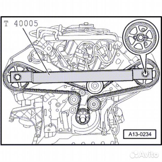 Планка фиксатор распредвалов VAG 3.7/4.2 V8