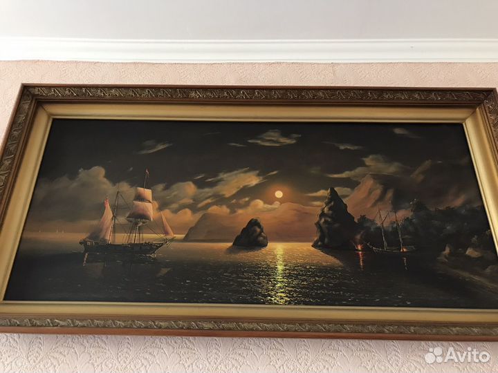 Картина маслом на холсте 2001 г неизвест. худ